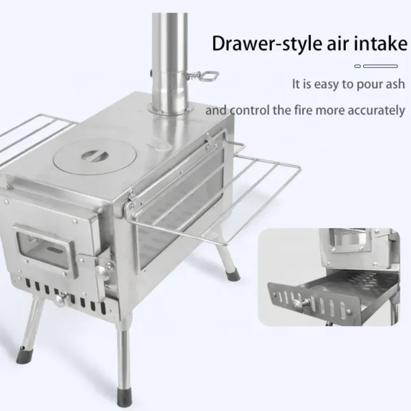 Portable Heater, Stainless, Steel - view 2