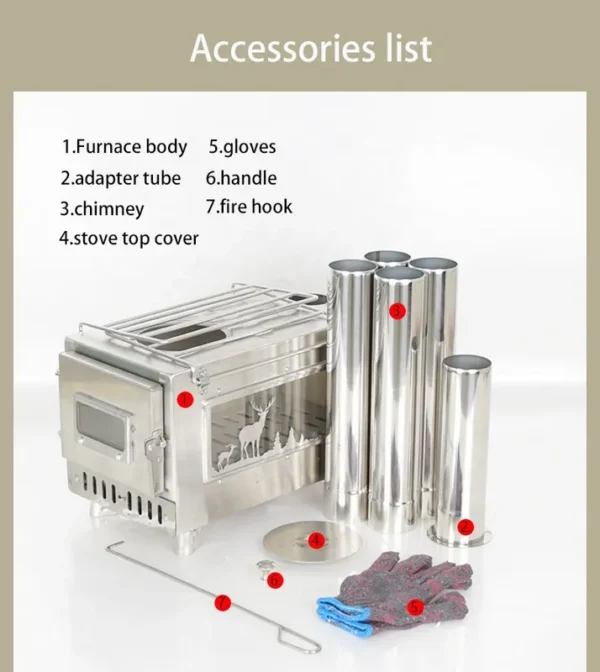 Portable Heater, Stainless, Steel - view 6