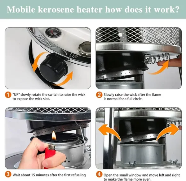 Portable Heater, Steel - view 4