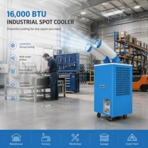 Portable Industrial Air Conditioner, 16000BTU, R410A