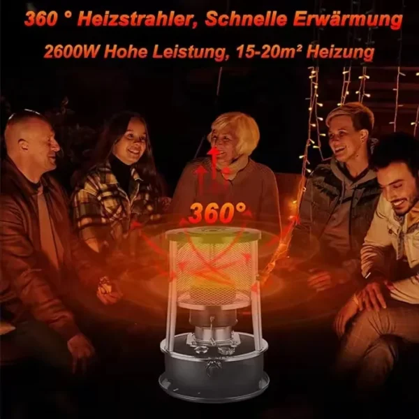 Portable Kerosene Heater, 6L, 1500 to2000BTU, Gas - view 3