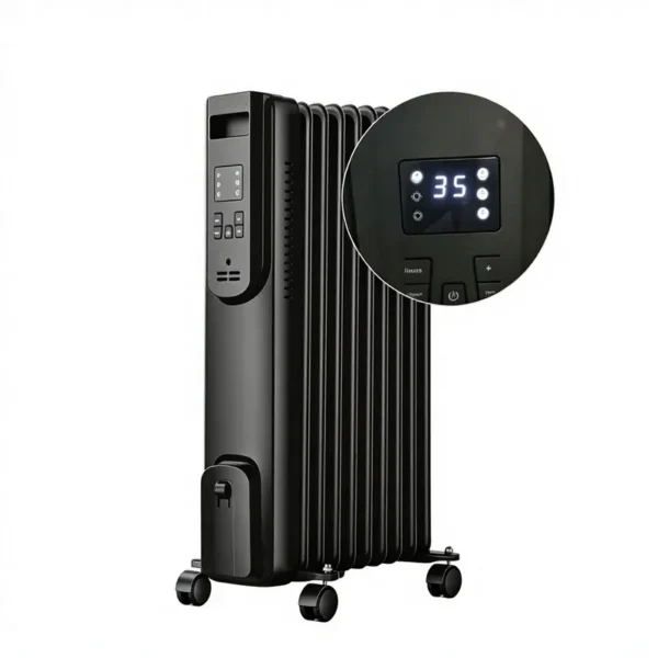 Portable Oil-filled Home Heater, 2500W, Metal