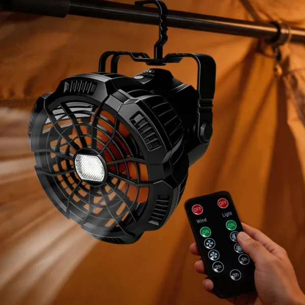 Portable Outdoor Camping Fan, 5 V, Battery - view 3