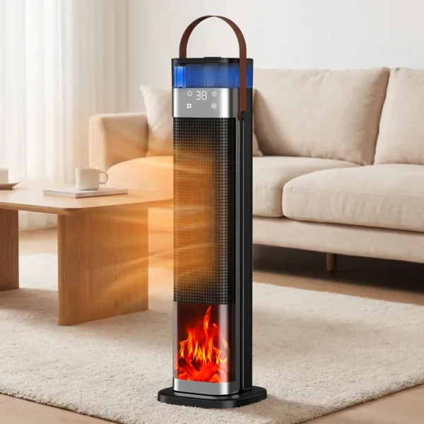 Portable Ptc Ceramic Tower, 1500 W, ABS