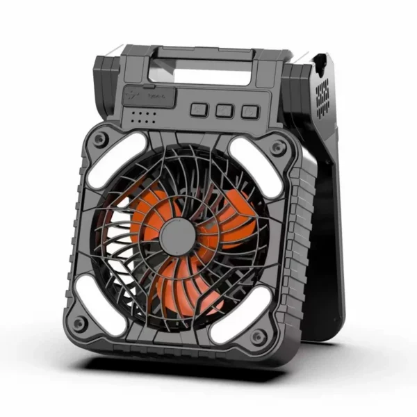 Portable Rechargeable Fan, Solar, USB - view 2