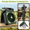 Portable Rechargeable Fan, Solar, USB - view 3