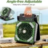 Portable Rechargeable Fan, Solar, USB - view 4