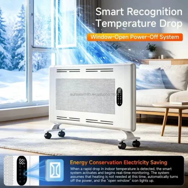 Power Freestanding Graphene Heater, 1500W, IP44, Waterproof - view 3