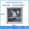 Power Louvered Exhaust Fan, 380/220V, Stainless - view 6