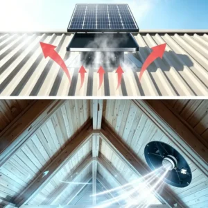 Power Solar Roof Ventilator, 50W, 24 V