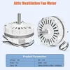 Power Vent Attic Fan, 120V, 60Hz, A0416B2059, A0510B2389 - view 5