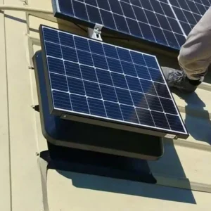 Powered Axial Exhaust Fan, 60W, Solar