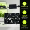Powered Computer Fan, 120mm, 25mm, 110V, 120V - view 4