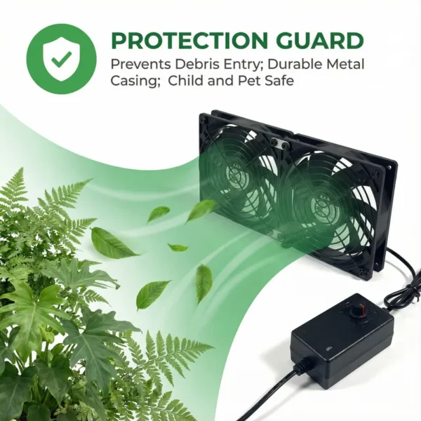 Powered Computer Fan, 120mm, 25mm, 110V, 120V - view 5