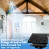 Powered Roof Exhaust Fan, Brushless, Solar, 25W, Cast - view 2