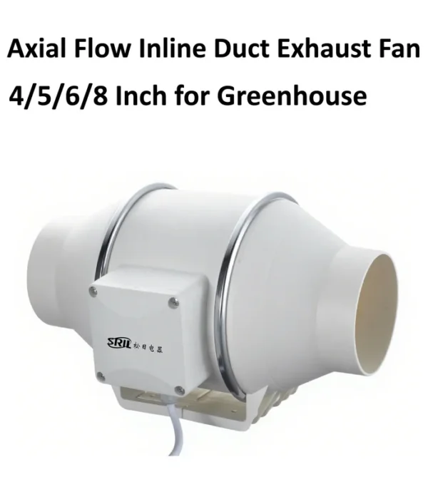 Powerful Bathroom Ventilation Fan, Inline, 110-240V~