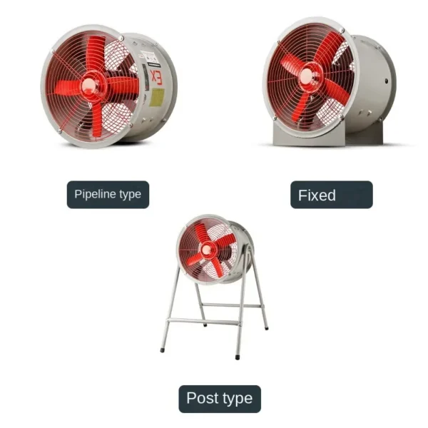 Powerful Explosion-proof Industrial Fan, 380V/220V, 16A - view 3