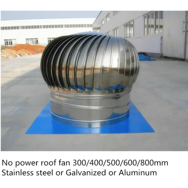 Powerless Roof Ventilation Fan, 500mm, No, 1800cbm - view 2
