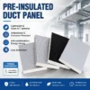 Pre Insulated Duct Panel, GFI, 20mm, PIR, Aluminum - view 4