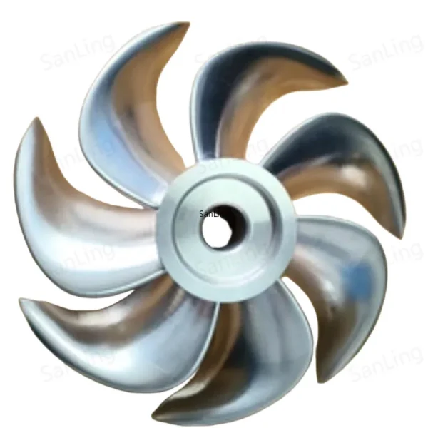 Precision Stainless Steel Impeller, CNC, SanLing-L0152 - view 3