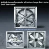 Pressure Industrial Exhaust Fan, Stainless, Steel, 220V/380V - view 3