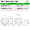 Printer Fan, 3D, 30X30X10mm, 5V, 6V - view 5