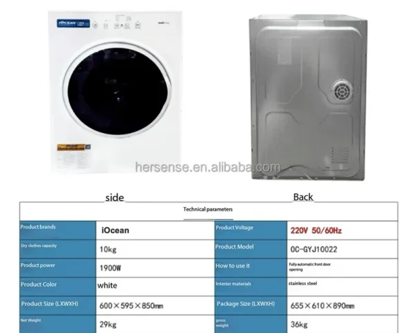 Prodry Heat Pump, 10kg, 10 kg, Electric - view 2