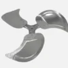 Production Triangular Aluminum Fan, Aluminum Alloy - view 5