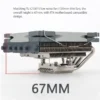 Profile Cpu Air Cooler, AXP120-X67, 67mm, 120mm, PWM - view 2