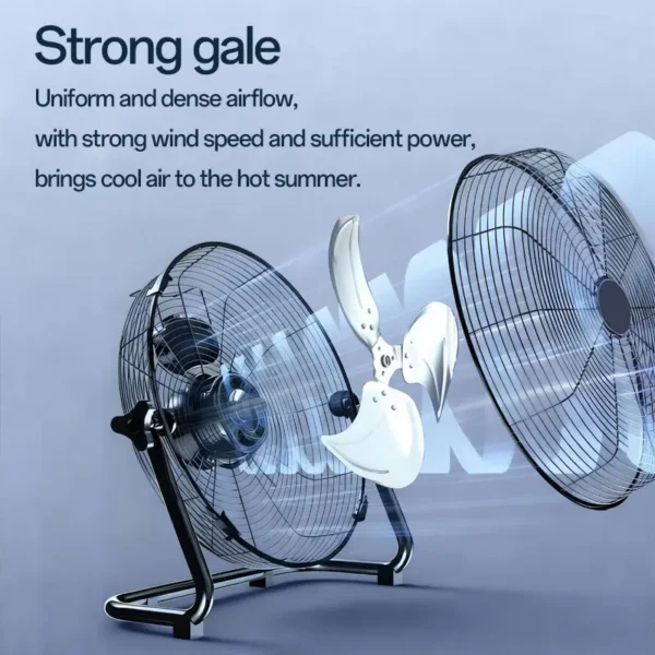 Profile Industrial Floor Fan, 9W, Metal - view 2