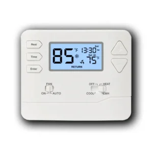 Programmable Thermostat with Fan, ABS Plastic, STN625