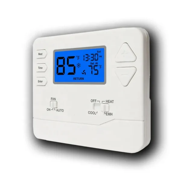 Programmable Thermostat with Fan, ABS Plastic, STN625 - view 3