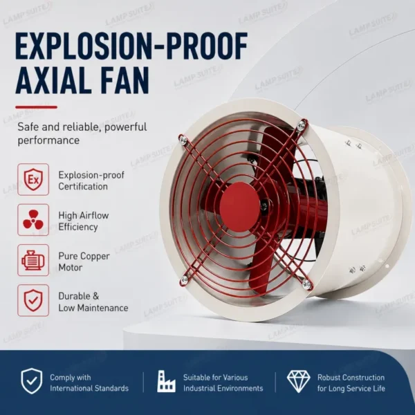 Proof Fixed Louvered Fan, ATEX, 4kW, 7.5kW, FRP - view 2