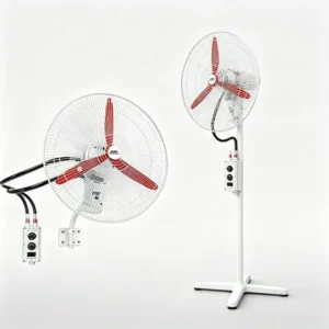 Proof Oscillating Industrial Fan, 370W, Metal