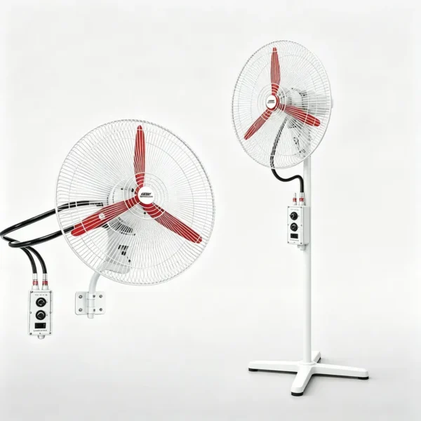 Proof Oscillating Industrial Fan, 370W, Metal
