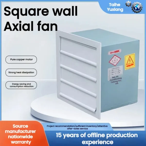 Proof Square Axial Fan, Wall, Electric, galvanized Sheet - view 4