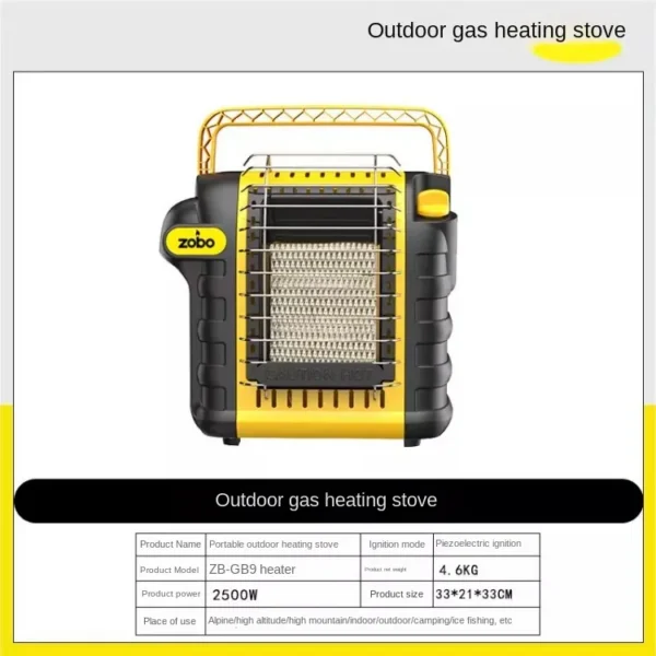 Propane Outdoor Heater, Portable, LPG - view 6