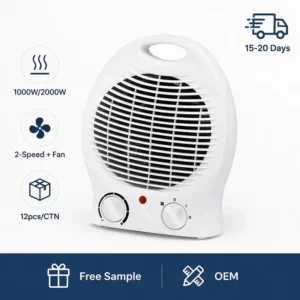 Ptc Ceramic Fan, Portable, 1000W, 2000W, VDE