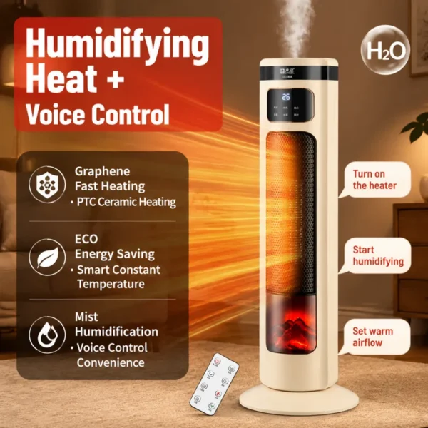 Ptc Ceramic Humidifying Heater, 2000W, 2406 - view 2