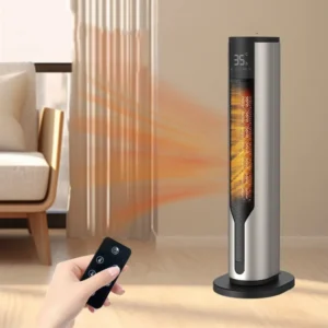 Ptc Ceramic Tower, 2000W, 3-Speed, Portable
