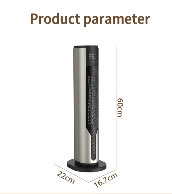 Ptc Ceramic Tower, 2000W, 3-Speed, Portable - view 5