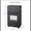 Ptc Gas Heater, Powder Coated Steel - view 4