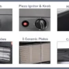 Ptc Gas Heater, Powder Coated Steel - view 5