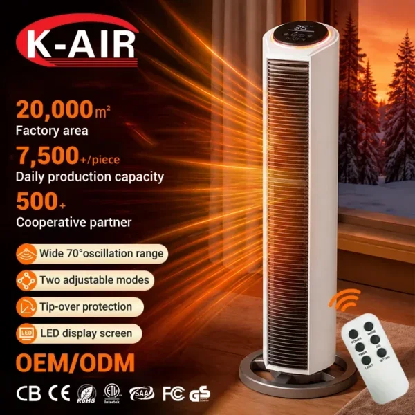 Ptc Tower, 1100W, 2200W, Portable