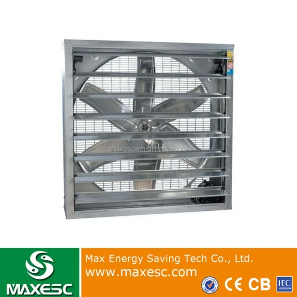 Pull Axial Exhaust Fan, Wall, Steel, 380V, 50Hz - view 2