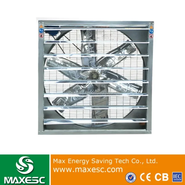 Pull Axial Exhaust Fan, Wall, Steel, 380V, 50Hz - view 3