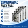 Push Pull Exhaust Fan, Centrifugal, 220v, 47000m³ - view 4