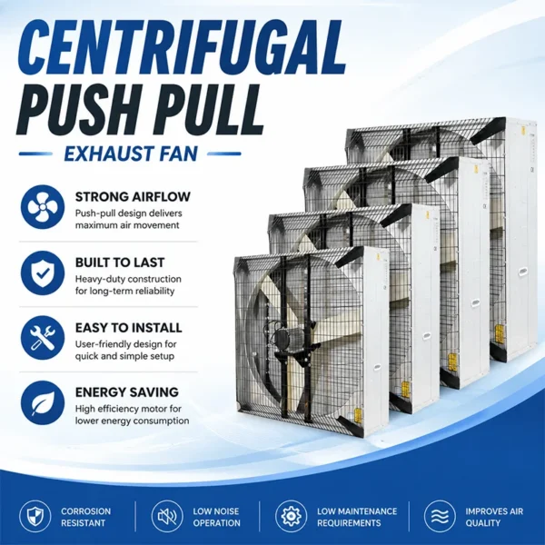 Push Pull Exhaust Fan, Centrifugal, 220v, 47000m³ - view 4