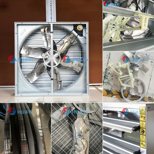 Push Pull Greenhouse Fan, 50Inch, 380V, 18000-50000m3 - view 5