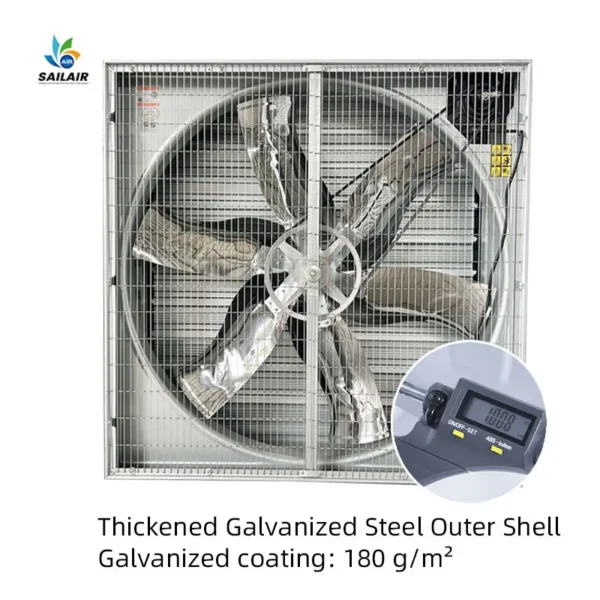 Push-pullheavy Hammer Greenhouse Fan, 50Inch, 380V, Electric - view 2